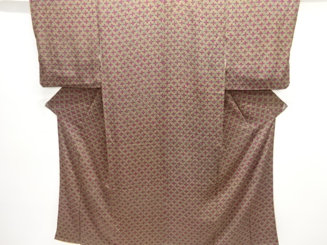 JAPANESE KIMONO / ANTIQUE KIMONO / TAISHO ROMAN STYLE / KINSHA / FLOWER